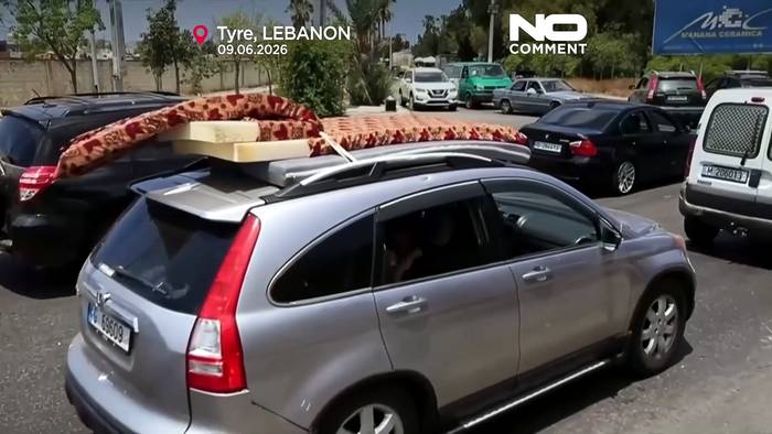 News video: Israels Warnungen lösen Massenflucht aus historischem Tyrus aus