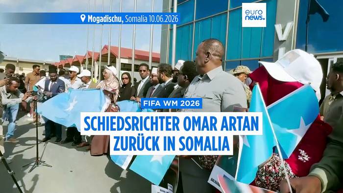 News video: Somalias WM-Schiedsrichter Omar Artan nach US-Einreiseverbot daheim gefeiert