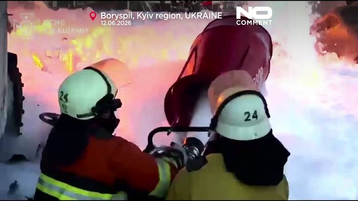 News video: Russischer Drohnenangriff trifft Kyjiw und Mykolajiw: Ukraine meldet schwere Brände