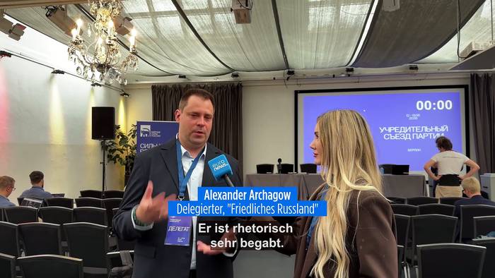 News video: Parteitag der russischen Opposition in Berlin: Angst, 