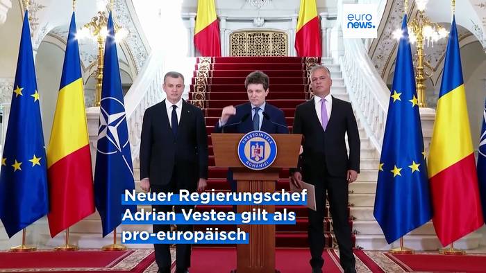 Video: Rumäniens Präsident schlägt Adrian Vestea als neuen Regierungschef vor