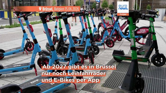 News video: Verletzungen und Verbrechen: Brüssel verbietet E‑Scooter zum Ausleihen