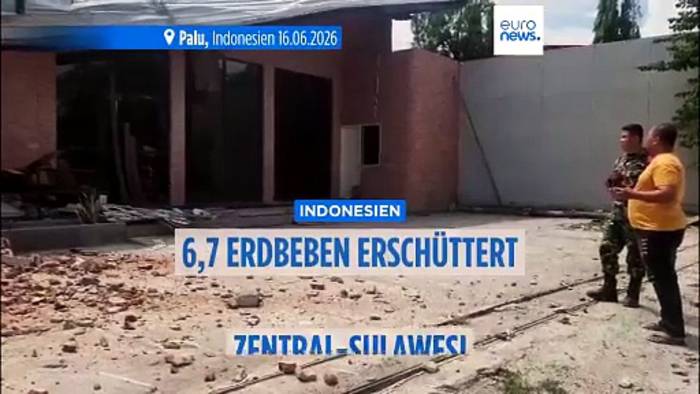 News video: Erdbeben der Stärke 6,7 erschüttert weite Teile Indonesiens