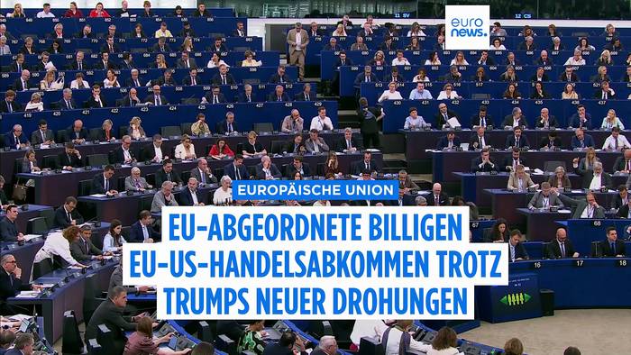 News video: EU-Parlament billigt EU-USA-Handelsabkommen