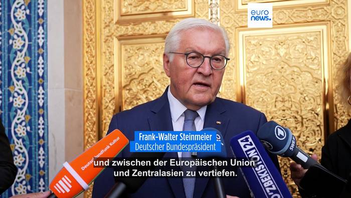 News video: Deutschland und Usbekistan vertiefen Beziehungen: Steinmeier bei Euronews