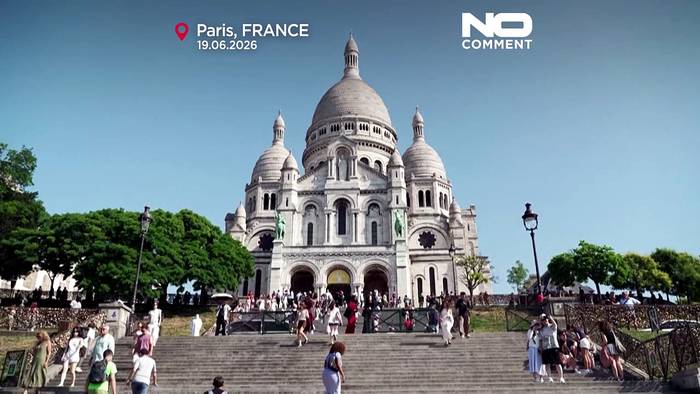 News video: Hitzewelle in Frankreich nähert sich 40 Grad: Touristen ändern ihren Tagesablauf