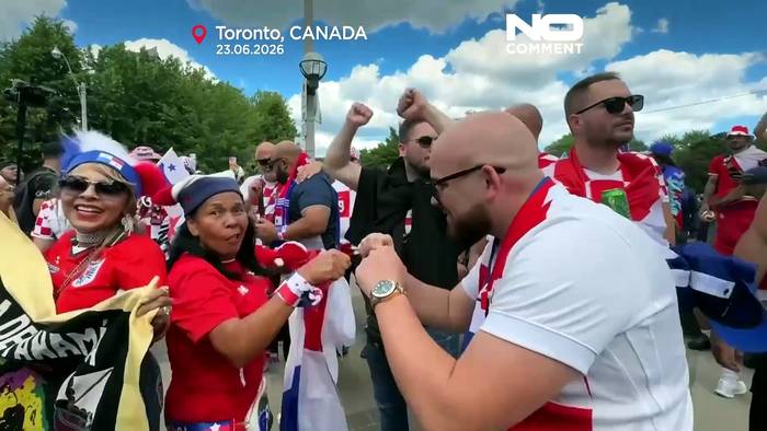 News video: Toronto: Anhänger aus Panama und Kroatien feiern auf den Straßen