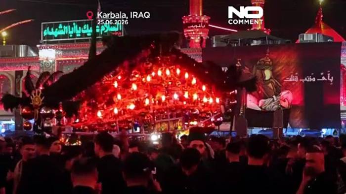 News video: Irak: Aschura in Kerbela lockt Tausende schiitische Pilger zu Ritualen an