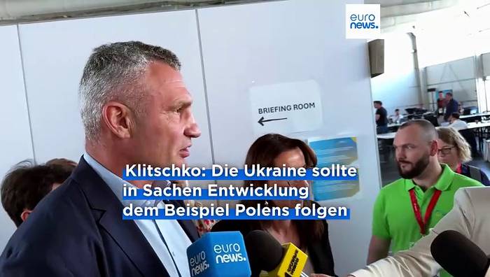 News video: Klitschko bei Ukraine-Wiederaufbaukonferenz: 