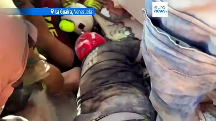 News video: Venezuela-Beben: Mann nach drei Tagen lebend aus Trümmern gerettet