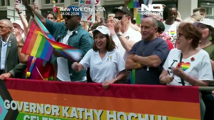 News video: New York Pride: Tausende ziehen durch Manhattan