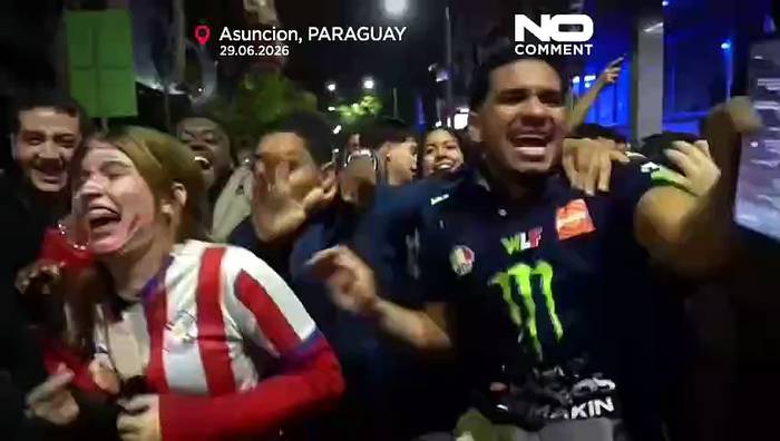 News video: Paraguay-Fans feiern historischen Sieg gegen Deutschland