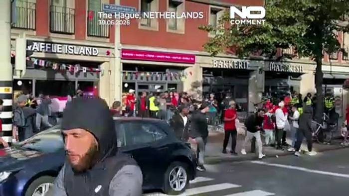 News video: Niederlande: Ausschreitungen nach Marokkos WM-Sieg