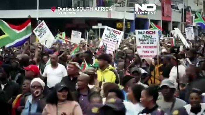 News video: Proteste in Südafrika: Demonstrierende fordern Ausreise von Migranten ohne Papiere