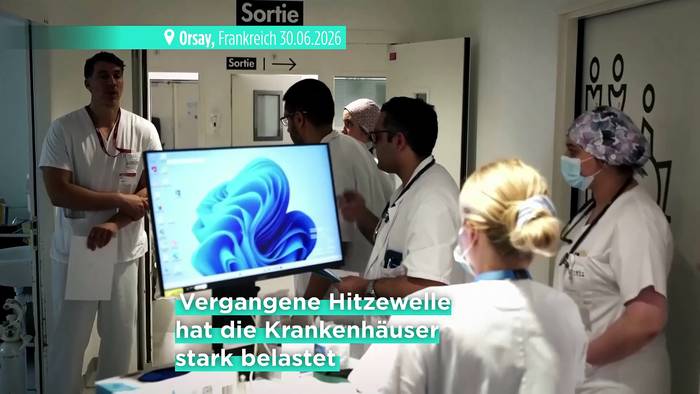 News video: Frankreich: Kliniken rüsten sich in Eile für neue Hitzewelle