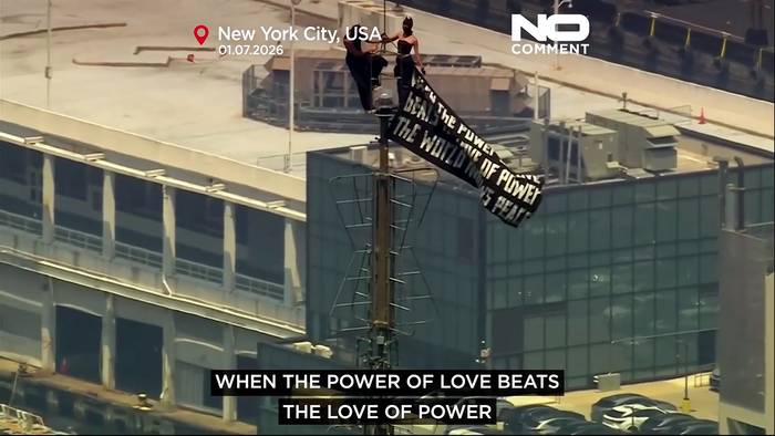 News video: Paar erklimmt Empire State Building, verlobt sich und wird festgenommen