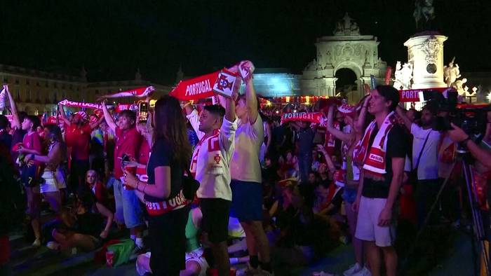 News video: Portugal-Fans feiern WM-Sieg gegen Kroatien