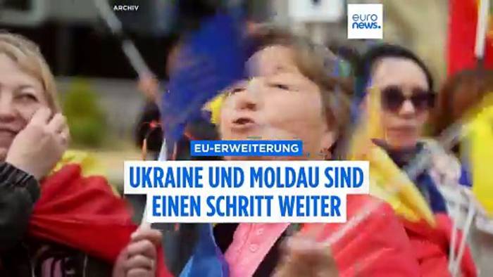 News video: Schritt für Schritt: Ukraine und Moldau öffnen weiteres Kapitel der EU-Beitrittsgespräche