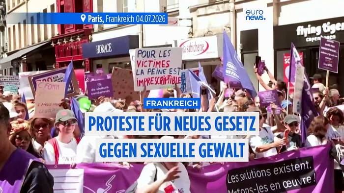 News video: Nach Mord an Lyhanna: Tausende demonstrieren in Frankreich für Gesetz gegen sexuelle Gewalt