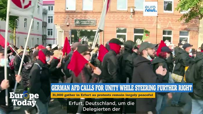 News video: Europe Today: Angriff auf Kyjiw, EU-Erweiterung und Proteste gegen die AfD