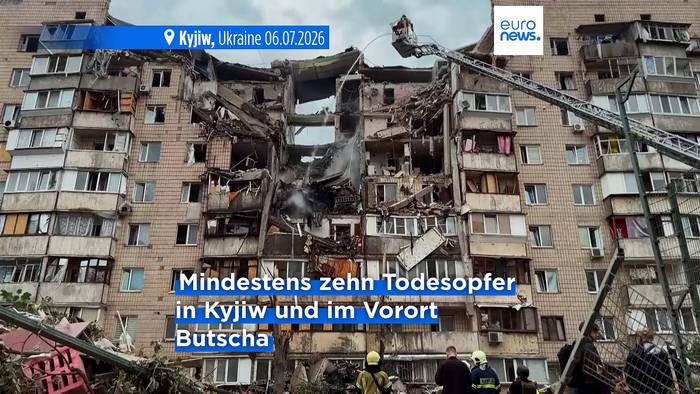 News video: Russischer Nachtangriff auf Kyjiw: mindestens zehn Tote