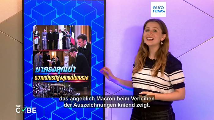 News video: Macron kniet vor Thailands König: Was hinter dem viralen Bild steckt