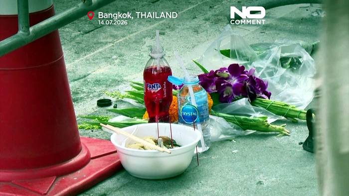 News video: Blumen und Ermittler an Bangkoker Bar nach Brand mit mindestens 27 Toten
