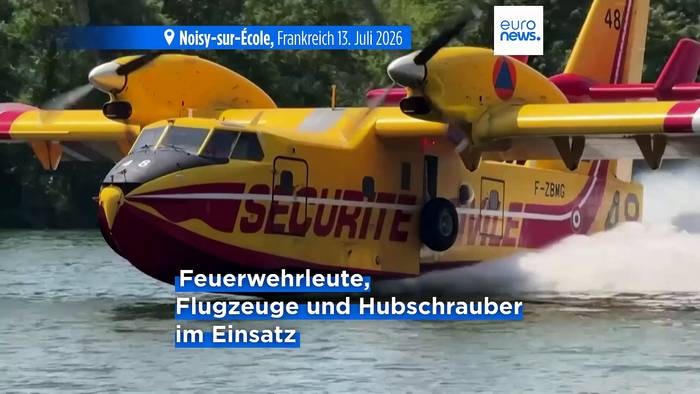News video: Großbrand südlich von Paris: Zwei Verdächtige festgenommen