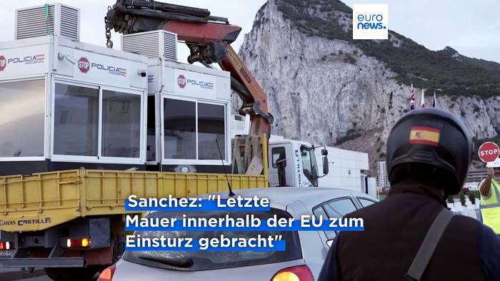 News video: Gibraltars Grenzzaun verschwindet: Ende von über 300 Jahren Geschichte