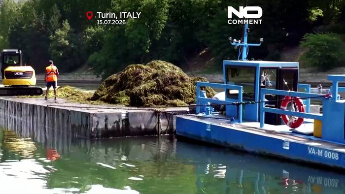 News video: Po: Algenblüte legt Schifffahrt in Italiens Hitze lahm