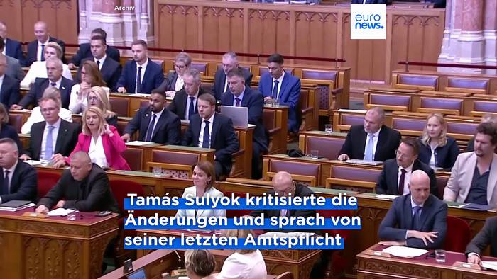 News video: Ungarns Präsident Tamás Sulyok stimmt eigener Absetzung nun doch zu