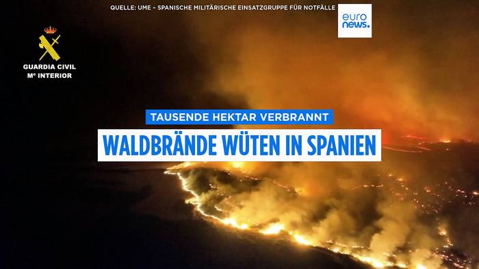 News video: Brände in Spanien: Saragossa stabil, Guadalajara außer Kontrolle