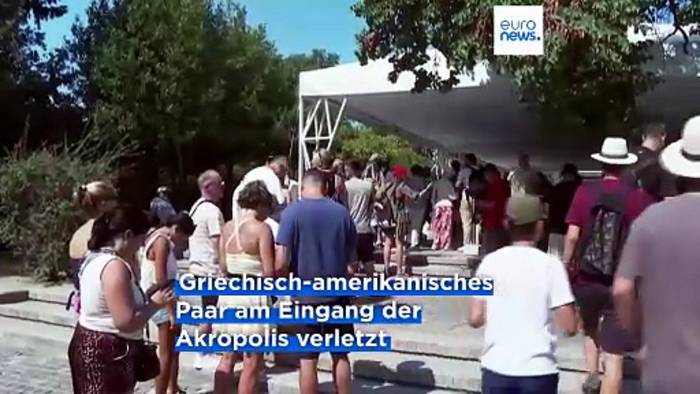 News video: Messerangriff vor der Akropolis: Zwei Touristen verletzt