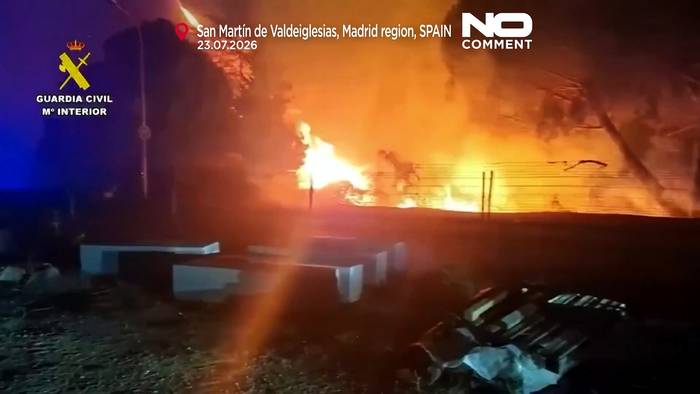 News video: Waldbrand nahe Madrid: über 10.000 Menschen fliehen, Spanien ruft Notlage aus