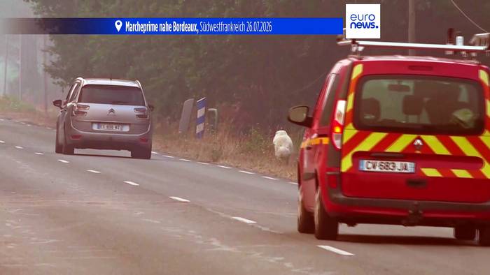 News video: Evakuierungen und Notstand: Waldbrände in Frankreich und Spanien außer Kontrolle
