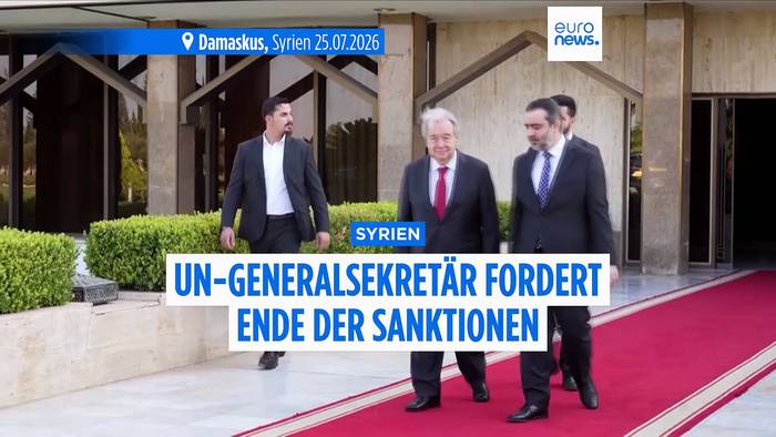 News video: UN-Generalsekretär fordert Ende aller Sanktionen gegen Syrien