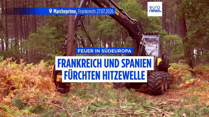 News video: Waldbrände außer Kontrolle: Frankreich und Spanien rüsten sich für neue Hitze