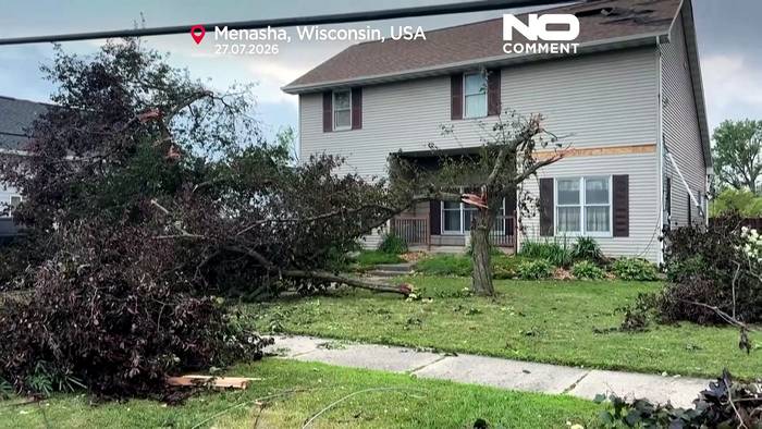 News video: Tornado in Wisconsin: Häuser beschädigt, Straßen voller Trümmer