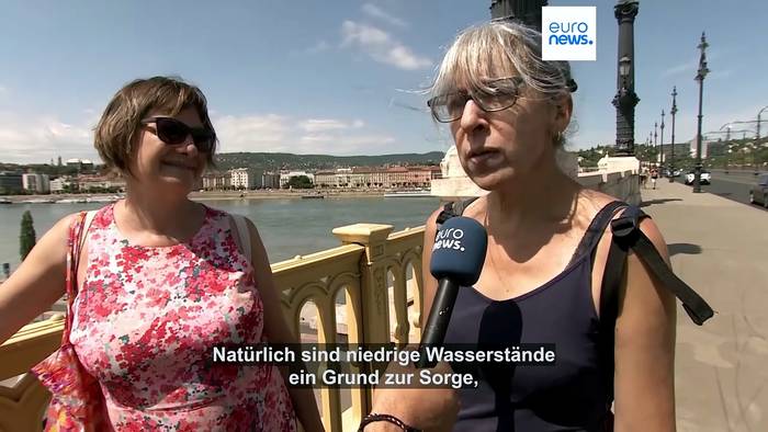 News video: Rekord-Niedrigwasser der Donau legt in Ungarn Wrack aus dem Zweiten Weltkrieg frei